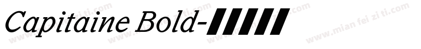 Capitaine Bold字体转换